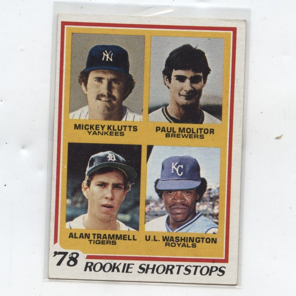 1978 TOPPS BASEBALL PAUL MOLITOR ROOKIE CARD BREWERS HOF